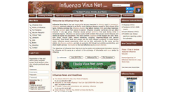 Desktop Screenshot of influenzavirusnet.com