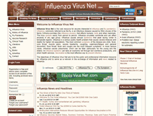 Tablet Screenshot of influenzavirusnet.com